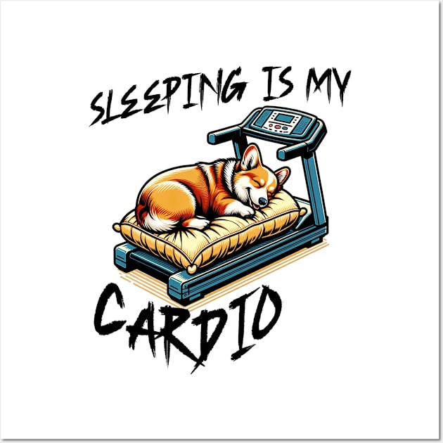 Cardio Sleeping Wall Art by CloudEagleson